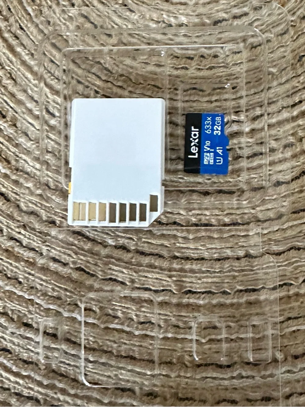 32GB microSD Card with White SD Adapter